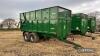 2013 Bailey 14tonne tandem axle steel monocoque trailer with silage sides, hydraulic tailgate, rear push bar, sprung drawbar and axle on Alliance 560/60R22.5 wheels and tyres Serial No. 11940