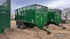 2013 Bailey 14tonne tandem axle steel monocoque trailer with silage sides, hydraulic tailgate, rear push bar, sprung drawbar and axle on Alliance 560/60R22.5 wheels and tyres Serial No. 11942