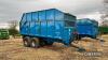 2008 Bailey 14tonne tandem axle steel monocoque trailer with hydraulic tailgate, air and hydraulic brakes, sprung drawbar and axles and push bar on 560/60R22.5 wheels and tyres Serial No. 7381