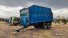 2008 Bailey 14tonne tandem axle steel monocoque trailer with hydraulic tailgate, air and hydraulic brakes, sprung drawbar and axles and push bar on 560/60R22.5 wheels and tyres Serial No. 7381 - 3