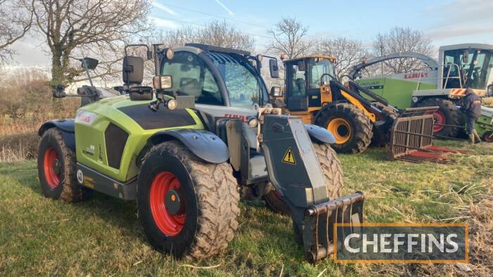 2017 CLAAS Scorpion 9055 4wd 4ws TELESCOPIC LOADER Fitted with PUH, new turbo and oil cooler Reg. No. AY67 DWW Serial No. 416150075 Hours: 7,308 FDR: 19/12/2017 Fitted with incorrect number plates