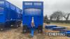 2020 Bailey 18tonne tandem axle steel monocoque trialer with silage sides, rear steer axle, sprung drawbar and axles, air and hydraulic brakes, hydraulic tailgate, rear push bar and drawbar on 600/55R26.5 wheels and tyres Serial No. 2029318 - 2