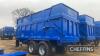 2020 Bailey 18tonne tandem axle steel monocoque trialer with silage sides, rear steer axle, sprung drawbar and axles, air and hydraulic brakes, hydraulic tailgate, rear push bar and drawbar on 600/55R26.5 wheels and tyres Serial No. 2029318 - 5