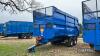 2011 Richard Western SF16HS 16tonne tandem axle steel monocoque trailer with silage sides, air and hydraulic brakes, hydraulic tailgate, sprung drawbar and axles and rear drawbar on 560/60R22.5 wheels and tyres Serial No. 15425 - 5