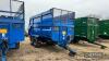 2011 Richard Western SF16HS 16tonne tandem axle steel monocoque trailer with silage sides, air and hydraulic brakes, hydraulic tailgate, sprung drawbar and axles and rear drawbar on 560/60R22.5 wheels and tyres Serial No. 15427