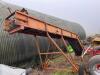 Waste soil elevator 22ft long 24' wide fitted with chevron belt, 3 phase. Location near Chatteris. - 2