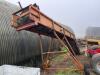 Waste soil elevator 22ft long 24' wide fitted with chevron belt, 3 phase. Location near Chatteris. - 3