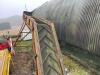 Waste soil elevator 22ft long 24' wide fitted with chevron belt, 3 phase. Location near Chatteris. - 6