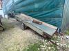 Herbert Flat conveyor 10ft long 24' wide fitted with electric motor, 3 phase. Location near Chatteris. - 2