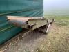 Herbert Flat conveyor 10ft long 24' wide fitted with electric motor, 3 phase. Location near Chatteris. - 4