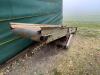 Herbert Flat conveyor 10ft long 24' wide fitted with electric motor, 3 phase. Location near Chatteris. - 3