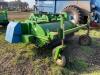 Standen FM2 front mounted two row haulm topper, PTO driven, adjustable depth wheels. Flails set for beds and machine fitted with side delivery cross conveyor. Location Soham Nr Ely - 2