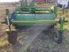 Standen FM2 front mounted two row haulm topper, PTO driven, adjustable depth wheels. Flails set for beds and machine fitted with side delivery cross conveyor. Location Soham Nr Ely