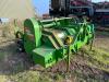 Standen FM2 front mounted two row haulm topper, PTO driven, adjustable depth wheels. Flails set for beds and machine fitted with side delivery cross conveyor. Location Soham Nr Ely - 4