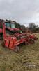 Simon Cultirateau triple bed hydraulic folding bed maker. PTO driven, Front wheel eradicator ridgers, 3 x individual bed cultivators fitted with straight veg bed blades and rear spiked rotors, intake discs on outside units, hydraulic independent height co - 9