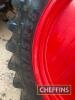 Fendt row crop wheels, Michelin 320/85 R38 fronts, 320/95 R54 rears. NB Fendt red rear centres available. Location near Taunton. - 7