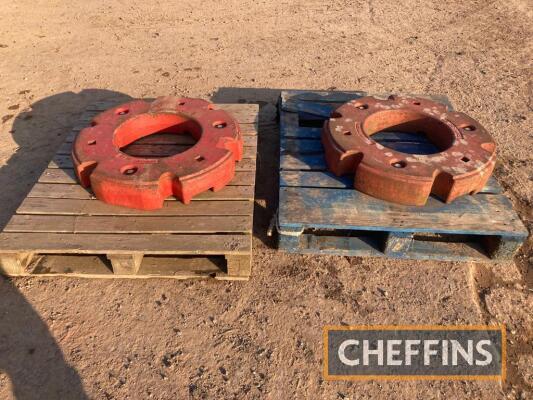 Fendt 9000 series wheel weights. Location near Taunton.