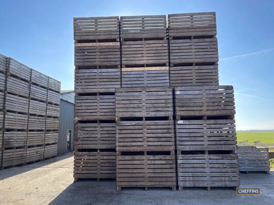 84 No x 1.15 Tonne HK Timber wooden boxes 2009 & 2011. Location Spalding, Lincs.