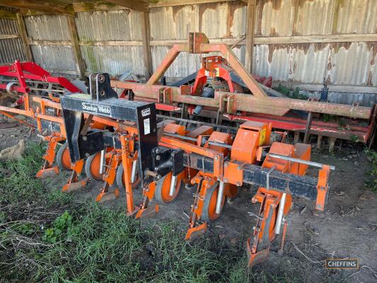 Stanhay Rallye 592 6 row sugar beet drill with manual markers and ceramic coulters rear rubber press wheels (one missing) Location Near Holbeach, Lincs