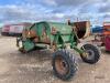 Jones straw remover trailed single axle straw remover, hydraulic driven intake discs, pick up web, cross conveyor and spinner discs. 12.5-20 wheels and tyres with hydraulic adjustable lift height. Serial No JE-SR-2015, Year 2002. Location Chatteris, Camb - 2