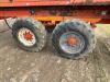 Larrington trailed tandem axle straw layer, hydraulic drop down sides, conveyor web feed to chopper rotors. Twin axle 12.5-20 wheels and tyres. Poly roll carriers and rear guide fingers. In cab control box. Serial No 492RL98, Year 1998. Location Chatteris - 14