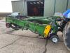 Hoekstra onion windrower, twin web fitted with adjustable depth wheels, hydraulic driven rotating bar lifter with hydraulic top flipper paddle. 45mm 1st web sprocket driven and 45mm 2nd web sprocket driven. Rear press roller and crop guide chute with hydr