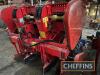 Grimme GL32B 2 row potato planter, 29' rows x 72' wheel track, quad openers, green cups, GBT control box, over-size hopper, vibrating panels, road lights. Year 2003. Location Banff, Aberdeenshire.