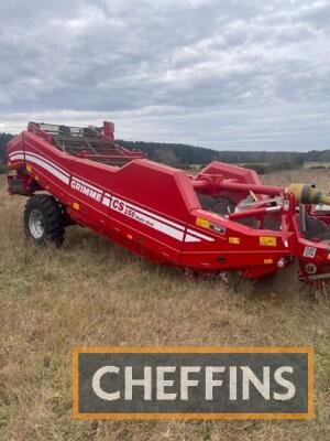 Grimme CS150 multi web soil separator, tractor link arm mounting, multiblade share, 40mm webs throughout, hydraulic top scrubber web with reverse, 20mm cross conveyor, steering axle, auto levelling. Serial No 96002051, Year 2021. Location near Fakenham, N