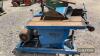 Wadkin Joiners Site Saw Bench Circular Saw c/w rise fall table, electric 3 phase motor, micro adjusting fence - 3