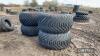 4no. 600/55-26.5 Flotation Wheels & Alliance Tyres 8 Stud Rims to fit Sam sprayer - 2