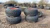 4no. 600/55-26.5 Flotation Wheels & Alliance Tyres 8 Stud Rims to fit Sam sprayer - 9