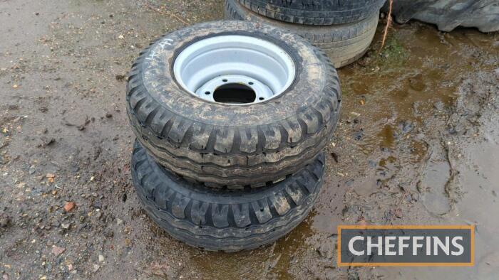 Pr. of 260/75-15.3 Wheels & Tyres