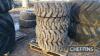 4no. Solid Skid Steer Rims & Tyres 36x14-20 - 3