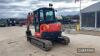 2018 Kubota U48 Excavator c/w red key, quick hitch, 3no. buckets Hours: approx 2370 Ser. No. 56100 - 8