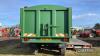 2012 Warwick 14ton Trailer c/w air & hydraulic brakes, ABS, sprung drawbar, hydraulic door, rollover sheet, super single wheels & tyres - 7