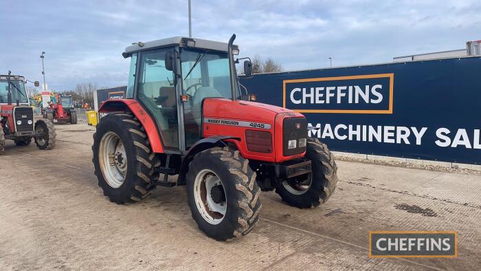 Massey Ferguson 4245 4wd Tractor c/w front fender Hours: approx 4950 Reg. No. R741 TYC Ser. No. F21233