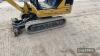 2014 Caterpillar 1.5ton Mini Digger No V5 Hours: approx 1600 Ser. No. CAT3014CCLJK01608 - 7