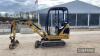 2014 Caterpillar 1.5ton Mini Digger No V5 Hours: approx 1600 Ser. No. CAT3014CCLJK01608 - 8