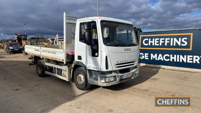 Iveco 75E16K 7.5ton Tipper manual & MOT in office (Oct 2023) Reg. No. RX08 FDY