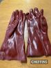 40no. Prs of Heavy Duty Red PVC Work Gloves UNRESERVED LOT - 5