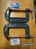 Box of G Clamps 6no. 3in & 12no. 4in - 6