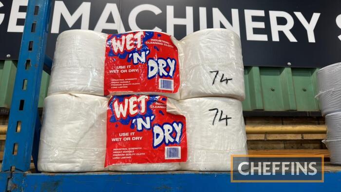 2no. Packs of 6 Wet N Dry Industrial Cleaning Cloth UNRESERVED LOT