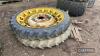 Pr. of 8.3x44 Wheels & Tyres UNRESERVED LOT