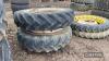 Pr. of 13.6/12-38 Wheels & Tyres 
<br/>UNRESERVED LOT