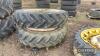 Pr. of 13.6/12-38 Wheels & Tyres 
<br/>UNRESERVED LOT - 2