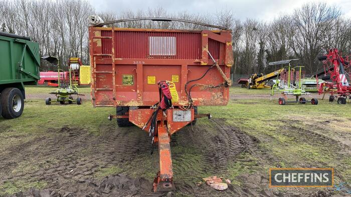 Larrington 14ton Trailer c/w air brakes, side door, 560 flotation tyres