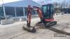 2016 Kubota U20-3 Mini Digger c/w full cab, rubber tracks Ser. No. 22533 - 5