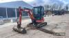 2016 Kubota U20-3 Mini Digger c/w full cab, rubber tracks Ser. No. 22533 - 6