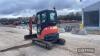 2016 Kubota U20-3 Mini Digger c/w full cab, rubber tracks Ser. No. 22533 - 8