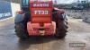 Manitou 18m Telehandler c/w jack legs, side shift, forks Ser. No. 258584 - 10